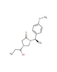 Astatech (4R)-4-(1-HYDROXYPROPYL)-1-((R)-1-(4-METHOXYPHENYL)ETHYL)PYRROLIDIN-2-ONE; 1G; Purity 95%; MDL-MFCD29920783